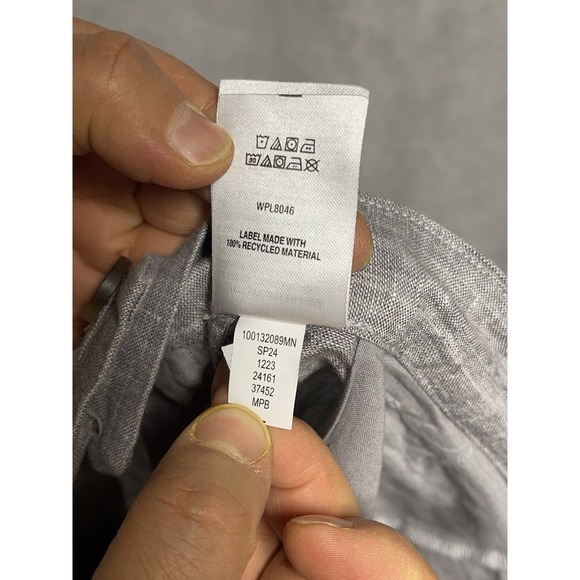 NWT Club Room Pants Men 32x32 Gray Luxury Linen Academia Coastal Casual Beachy - Picture 11 of 11